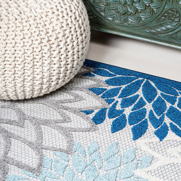 Minori Floral High-low Area Rug